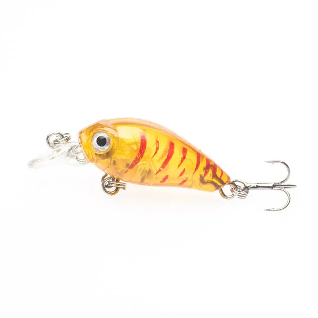 1 PCS  Crankbait Plastic Wobbler Fishing Lure 4.5CM 4G Swimbait Pesca Isca Artificial Bait 8# Hooks  Fishing Tackle