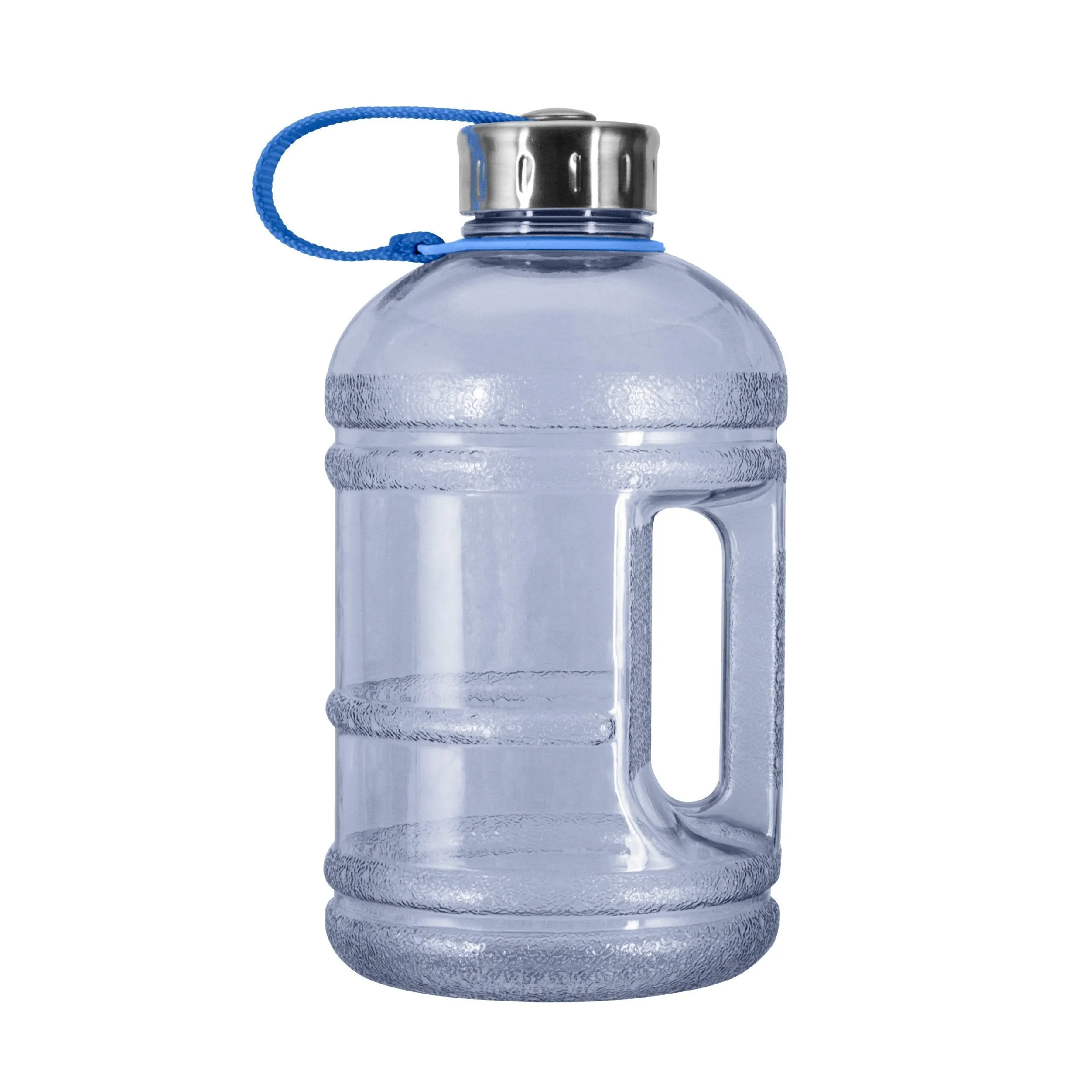 1/2 Gallon BPA Free Water Bottle, Plastic Bottle, Sports Bottle, with Stainless Steel Cap, GEO