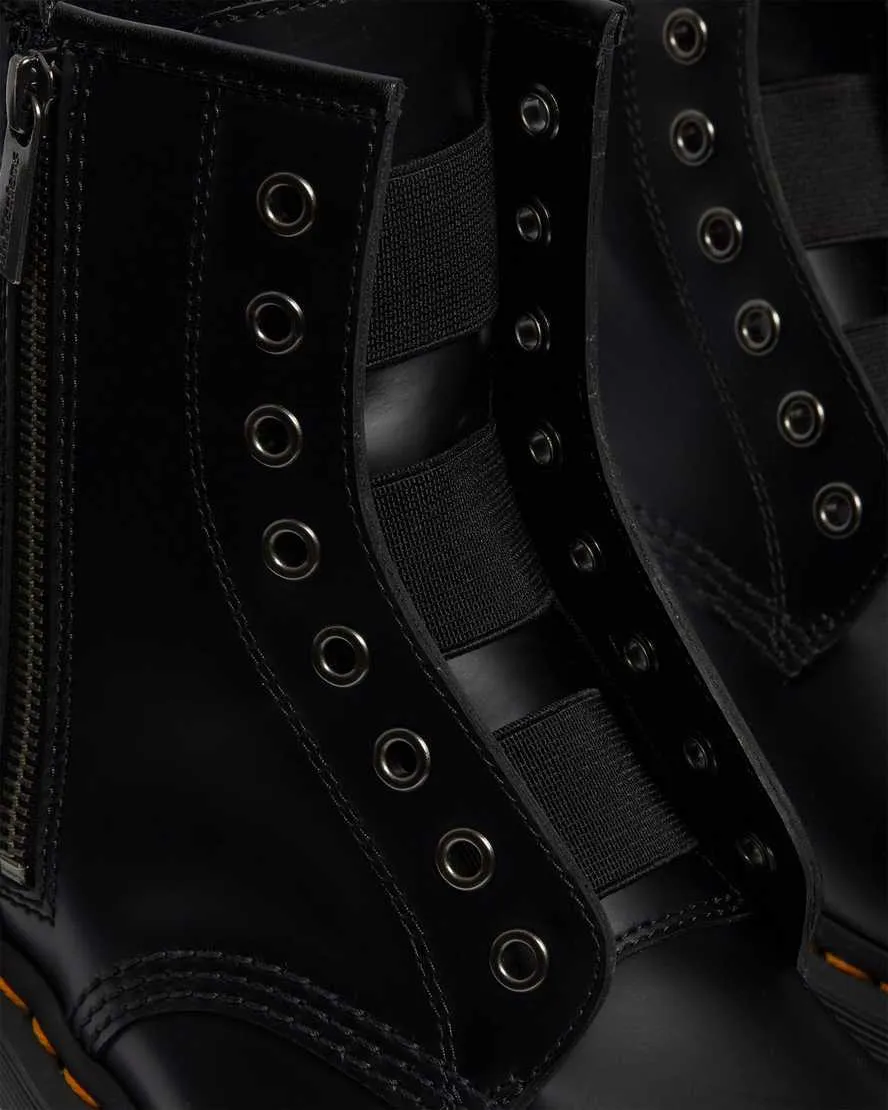 1460 ELS Black Smooth Leather Lace Up Boot