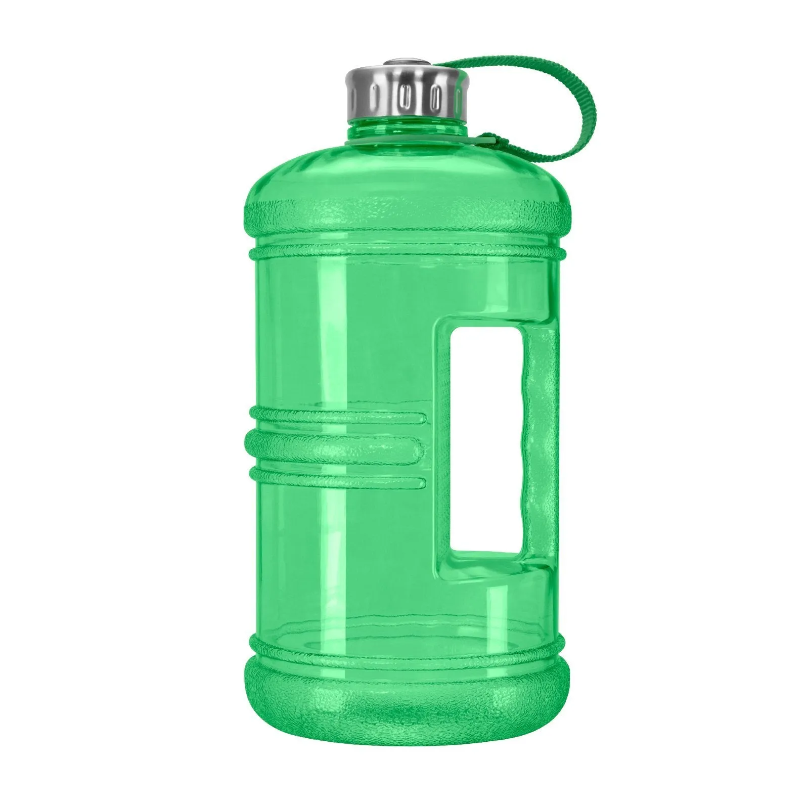 3 Liter BPA Free Water Bottle, Plastic Bottle, Sports Bottle, with Stainless Steel Cap, GEO