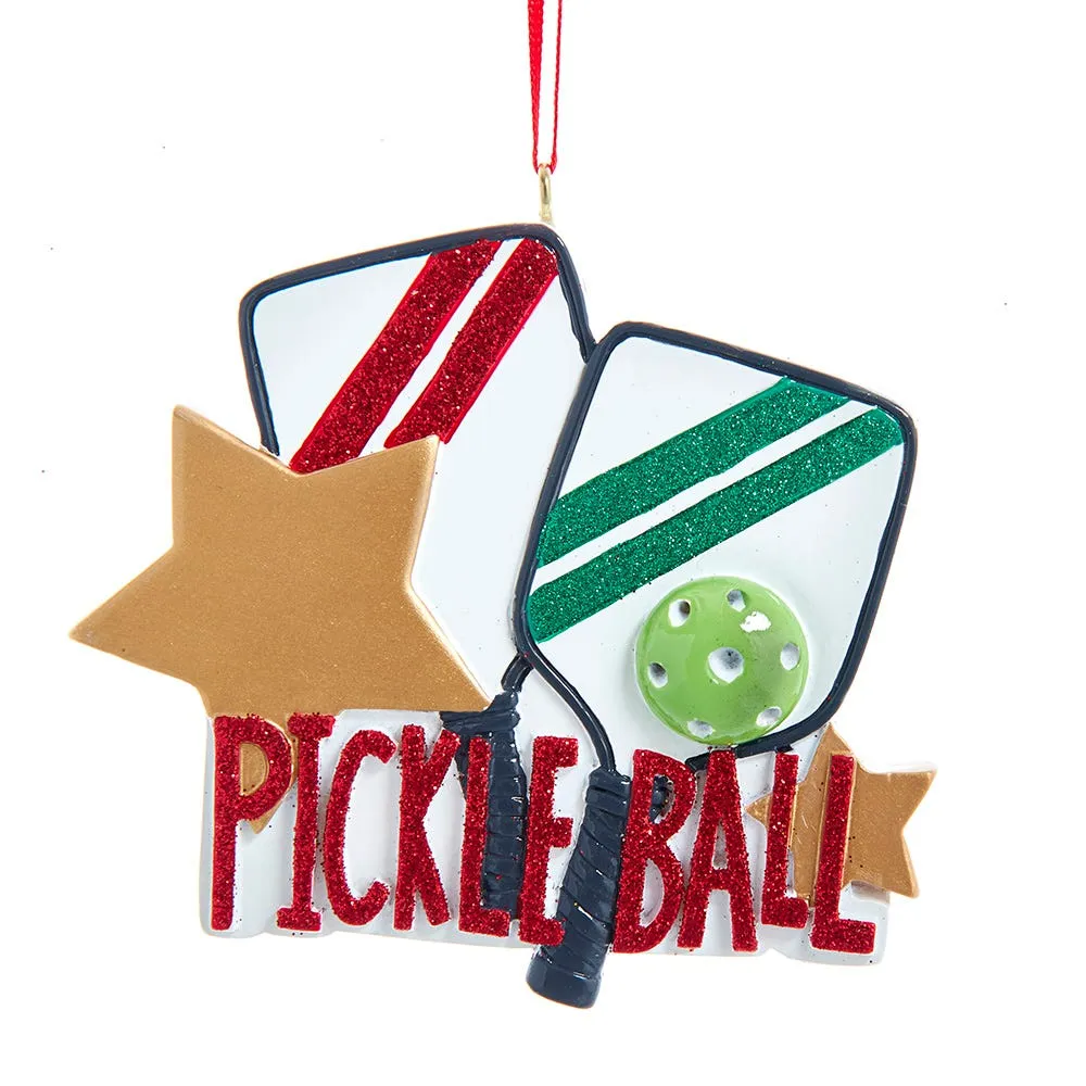 3.25" Pickle Ball Ornament - Free Personalization