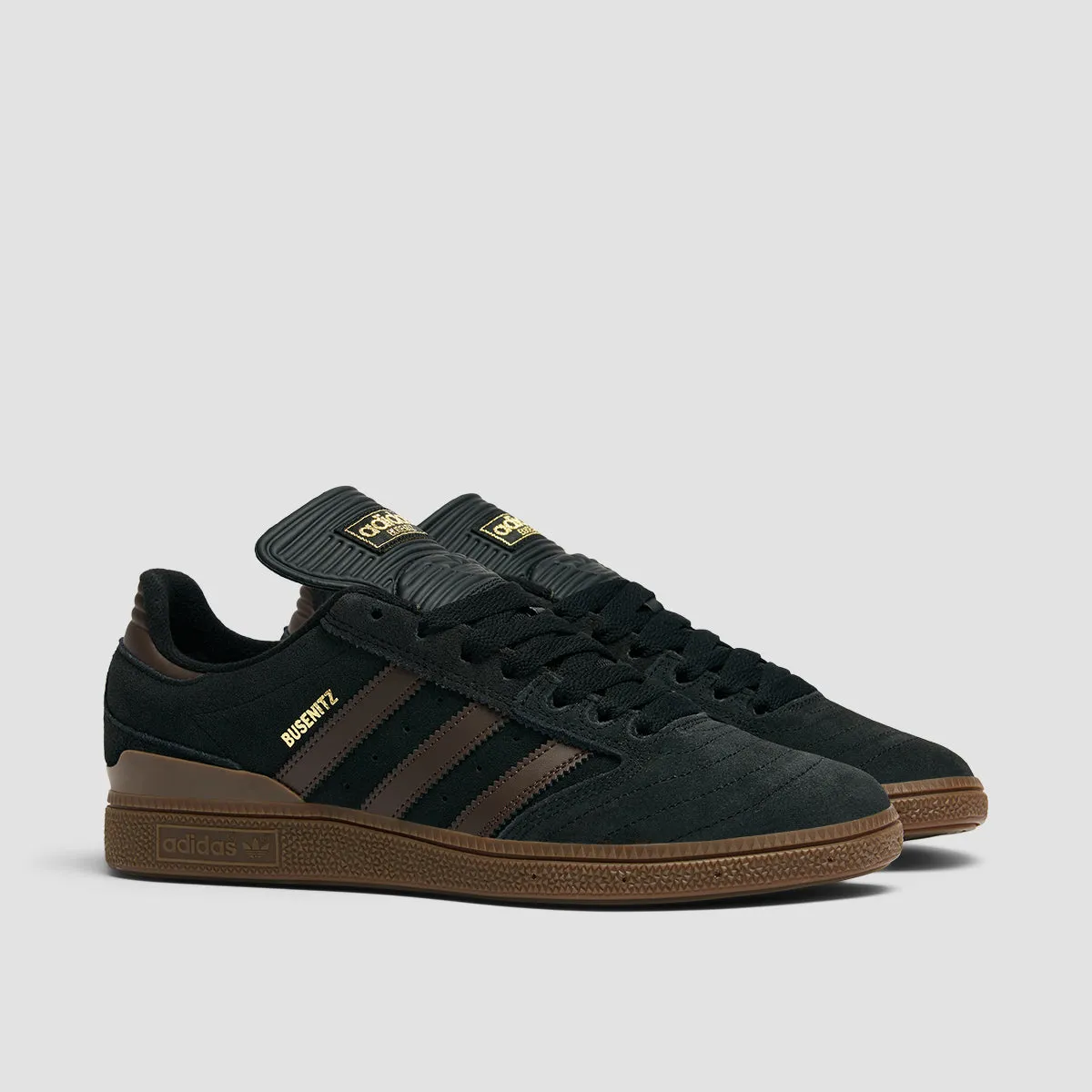 adidas Busenitz Shoes - Core Black/Brown/Gold Met