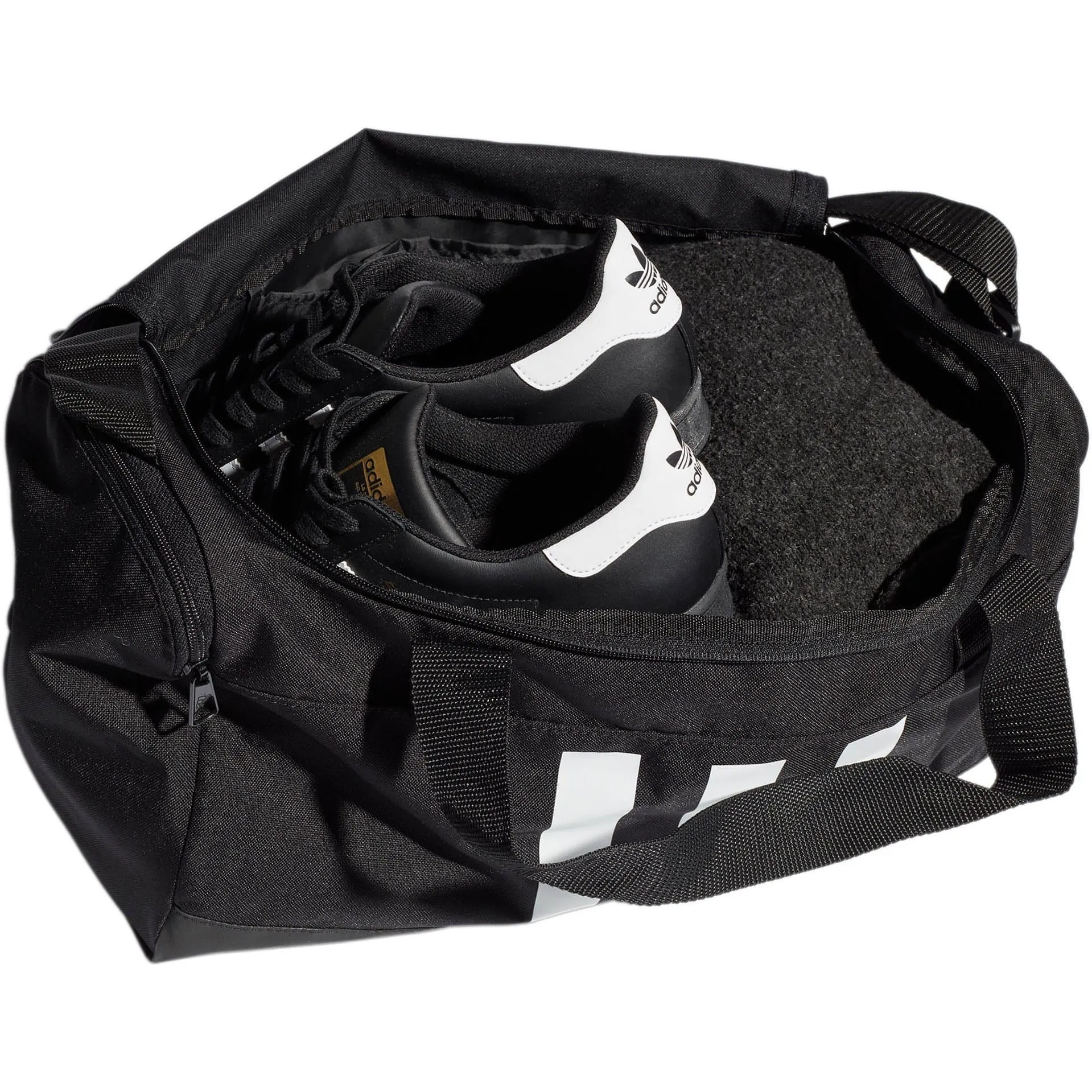 adidas Essentials 3 Stripes Small Holdall - Black