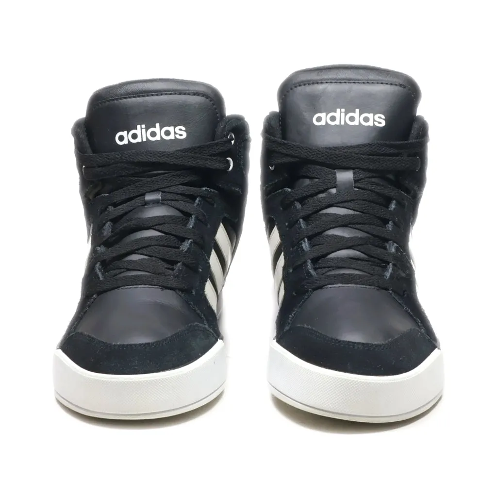 Adidas Neo Raleigh High-Top Sneakers Leather Black Colour For Men