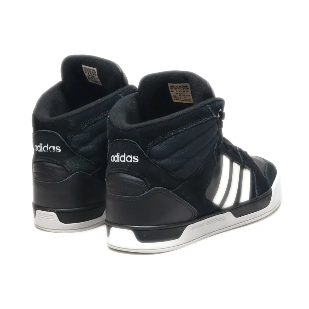 Adidas Neo Raleigh High-Top Sneakers Leather Black Colour For Men