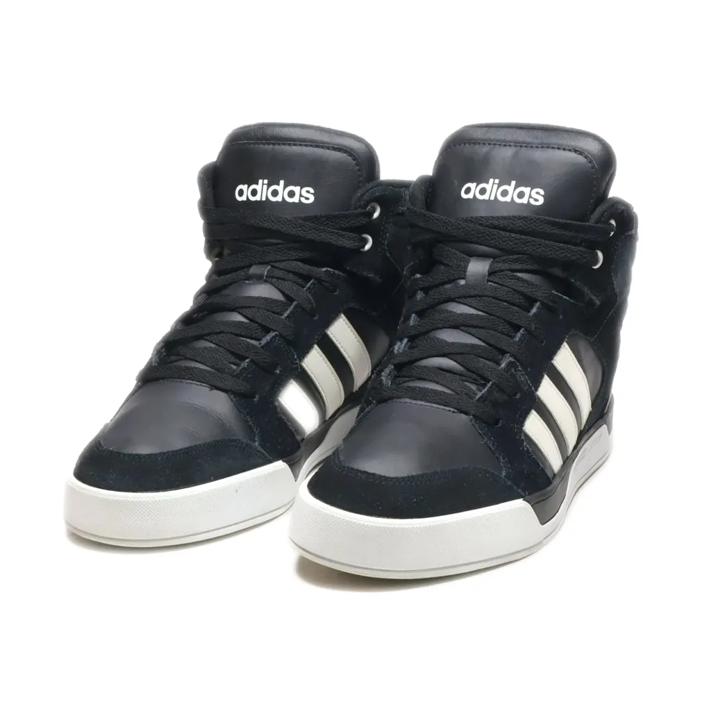 Adidas Neo Raleigh High-Top Sneakers Leather Black Colour For Men