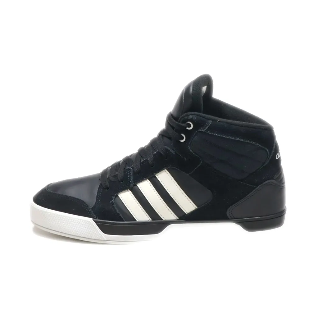 Adidas Neo Raleigh High-Top Sneakers Leather Black Colour For Men