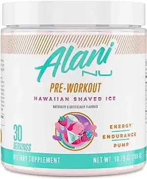 Alani Nu Pre-Workout Hawaiian Shaved Ice, 30 Servings