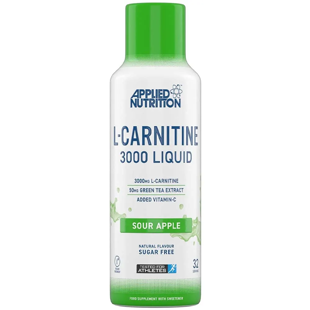 Applied Nutrition L Carnitine Liquid, 3000 mg, Supports the Poduction of Energy