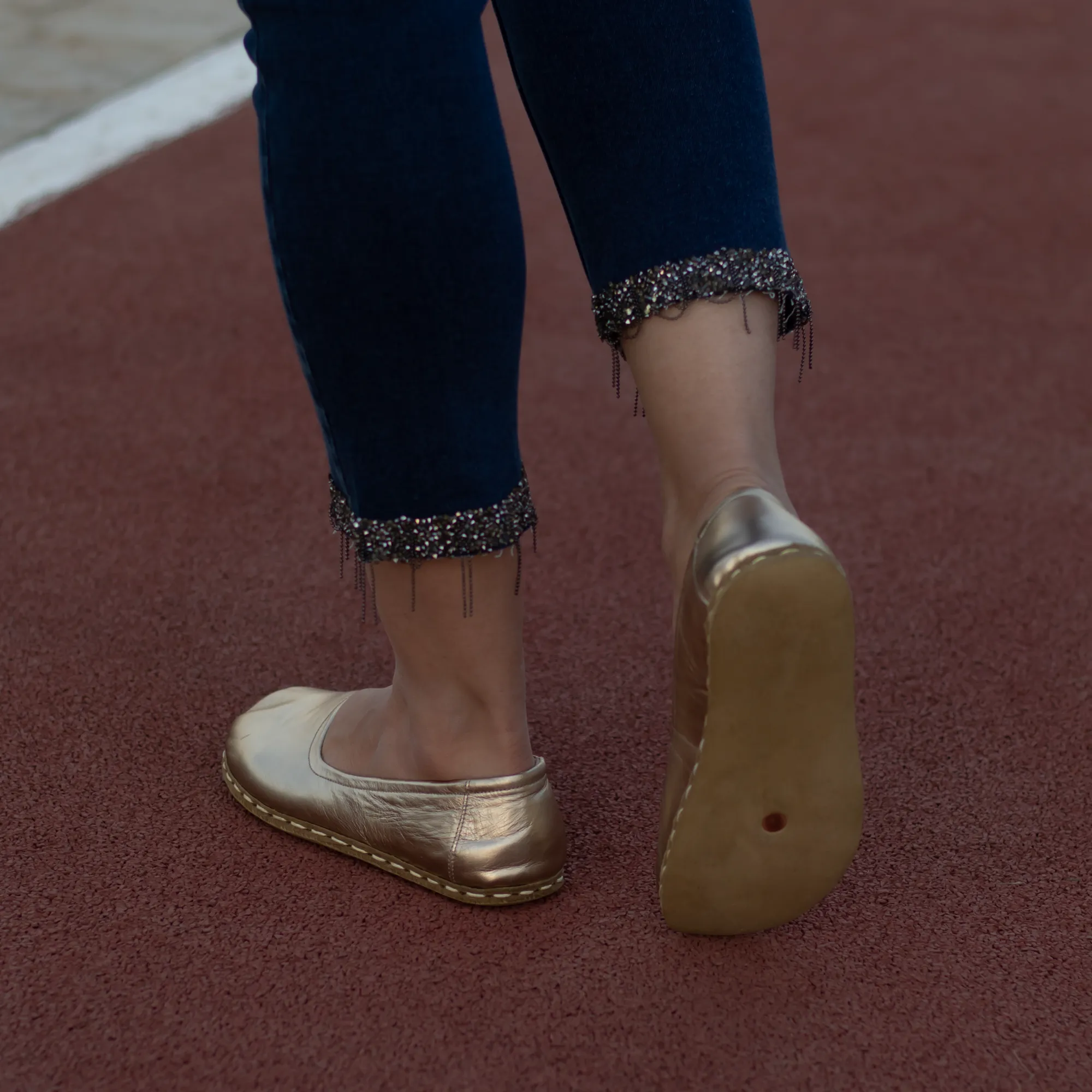 Barefoot Flat Shoes Gold for Women