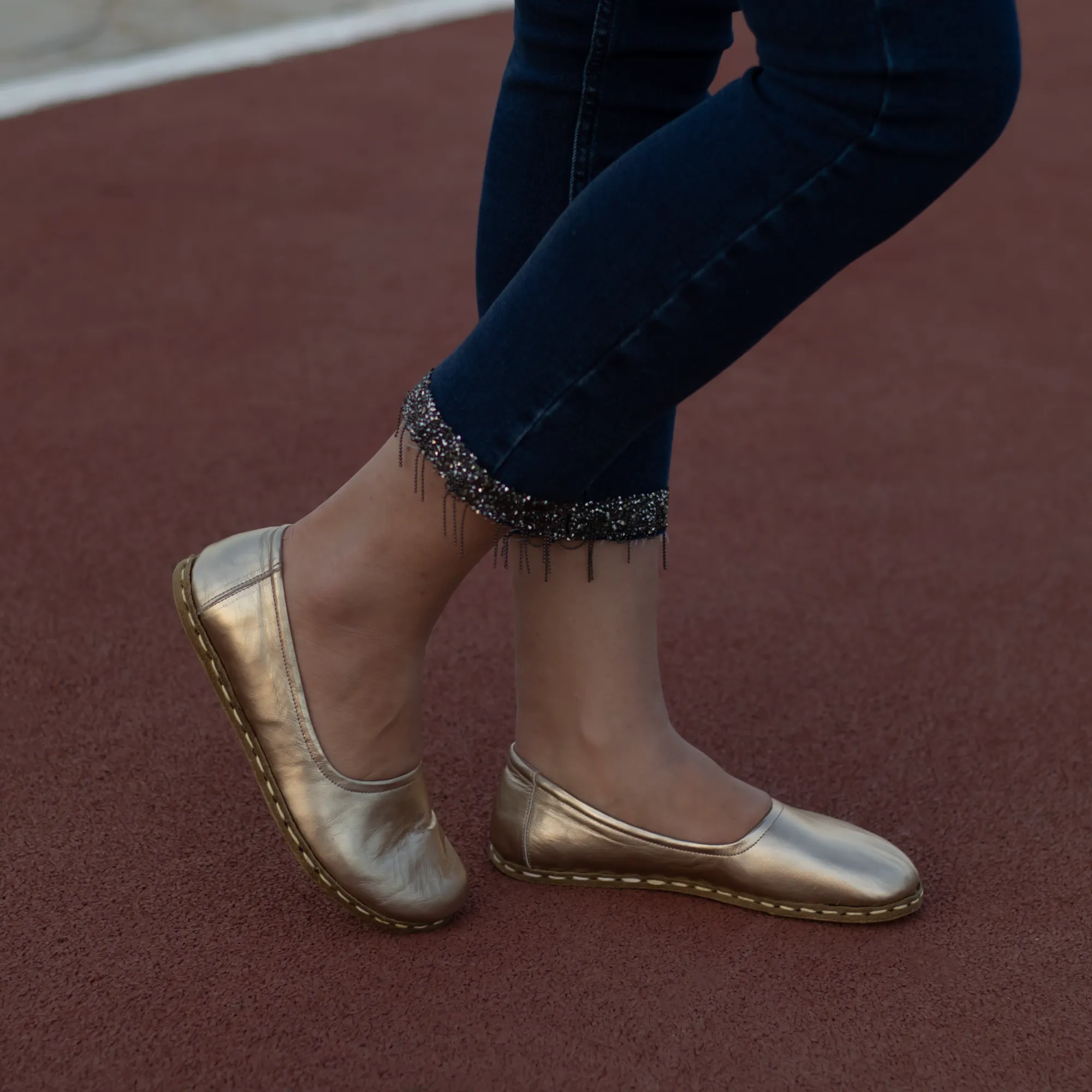 Barefoot Flat Shoes Gold for Women