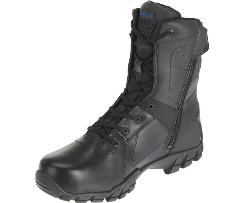 Bates Strike 8" Side Zip Boots Medium (Black)