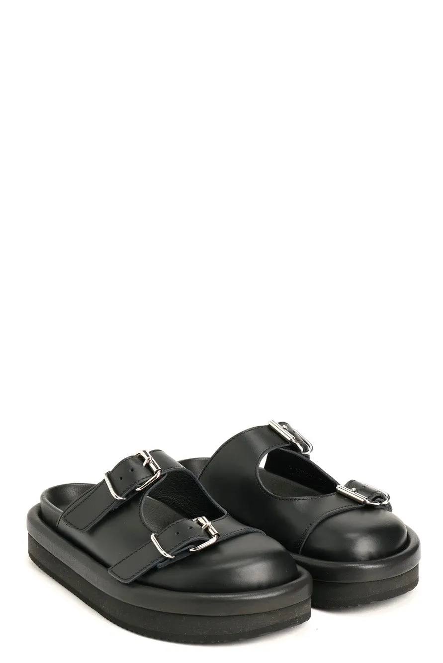 Belted Sandal Black