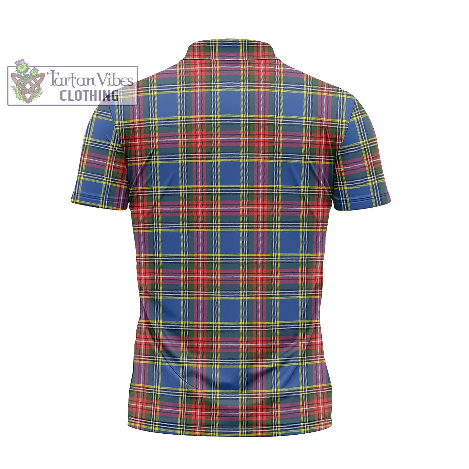 Bethune Tartan Zipper Polo Shirt