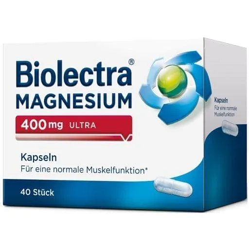 BIOLECTRA Magnesium 400 mg ultra capsules