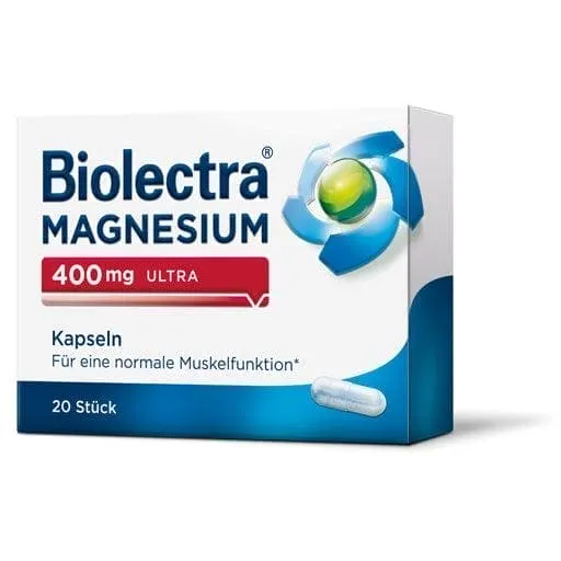 BIOLECTRA Magnesium 400 mg ultra capsules