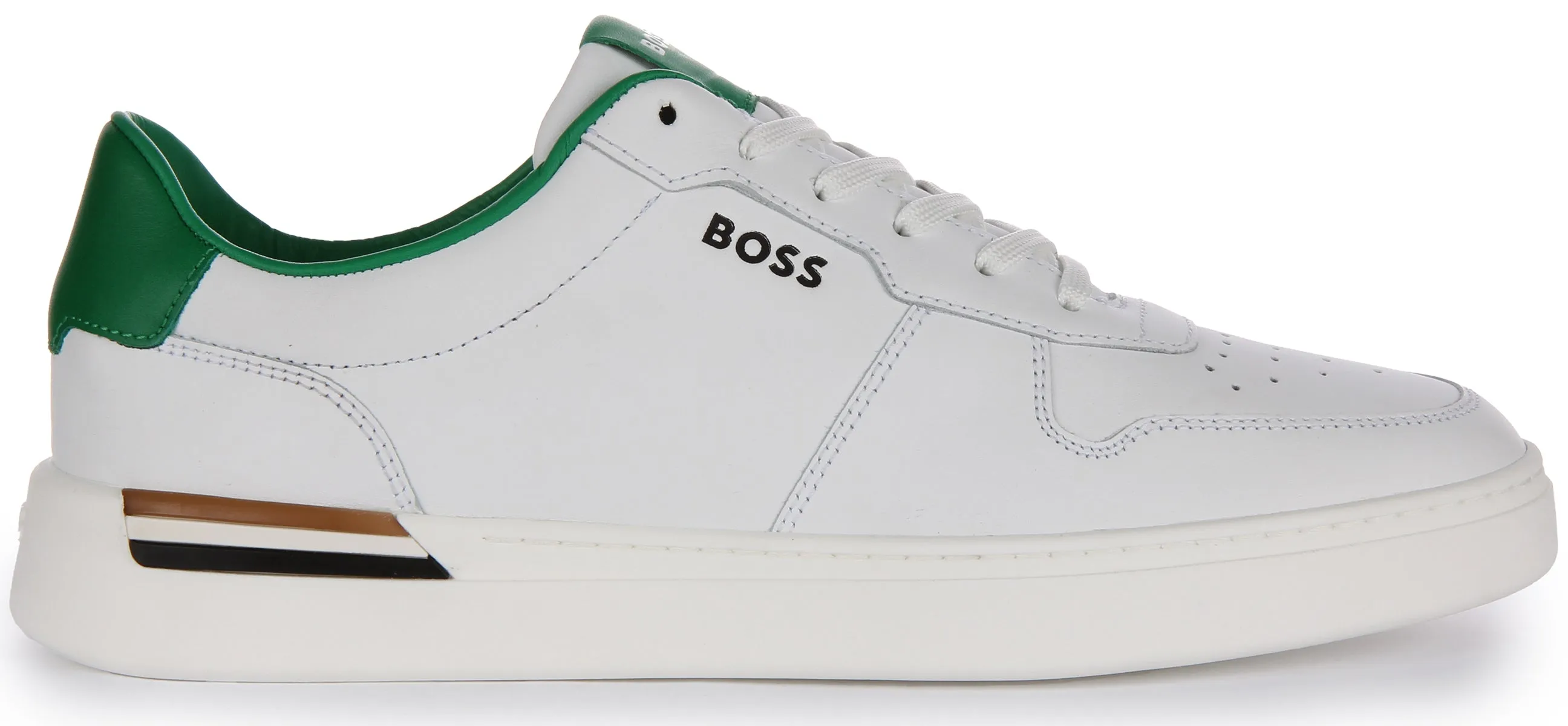 Boss Clint Tennis In White Green For Men