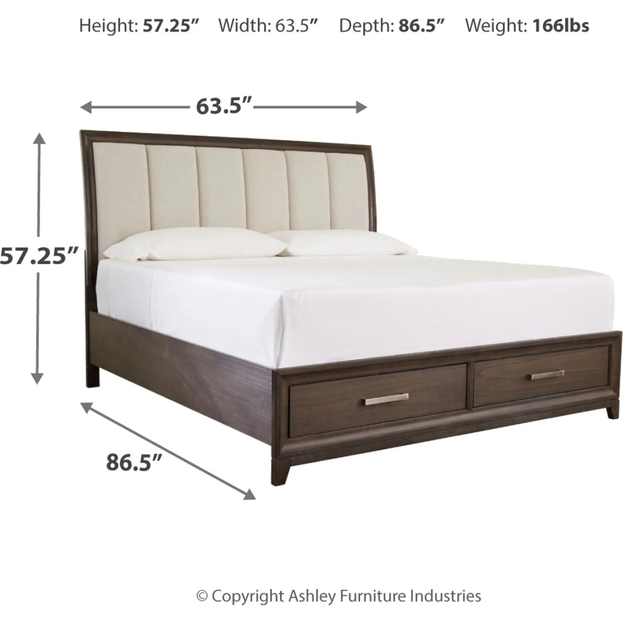 Brueban 3 Piece Storage Bed