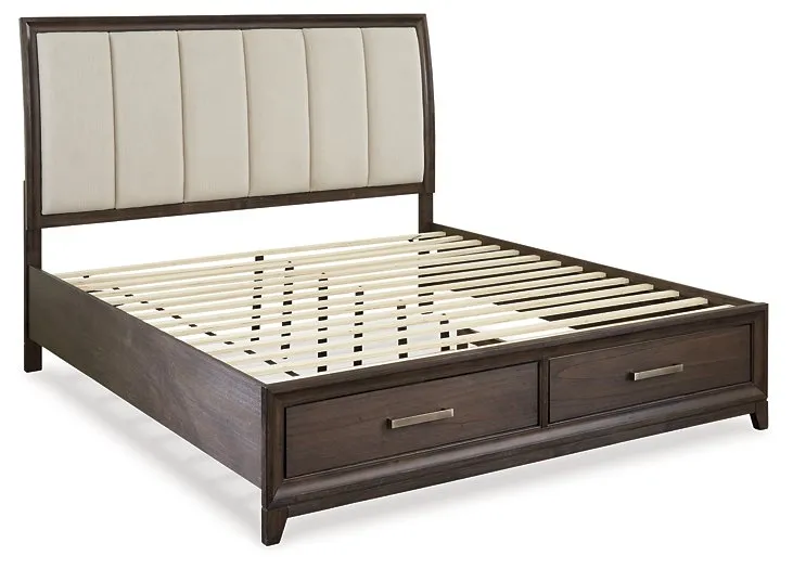 Brueban Bed with 2 Storage Drawers