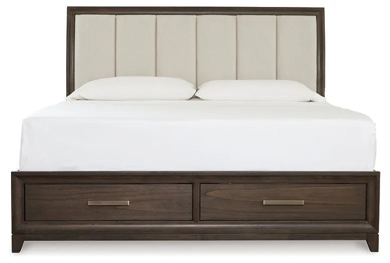 Brueban Bed with 2 Storage Drawers