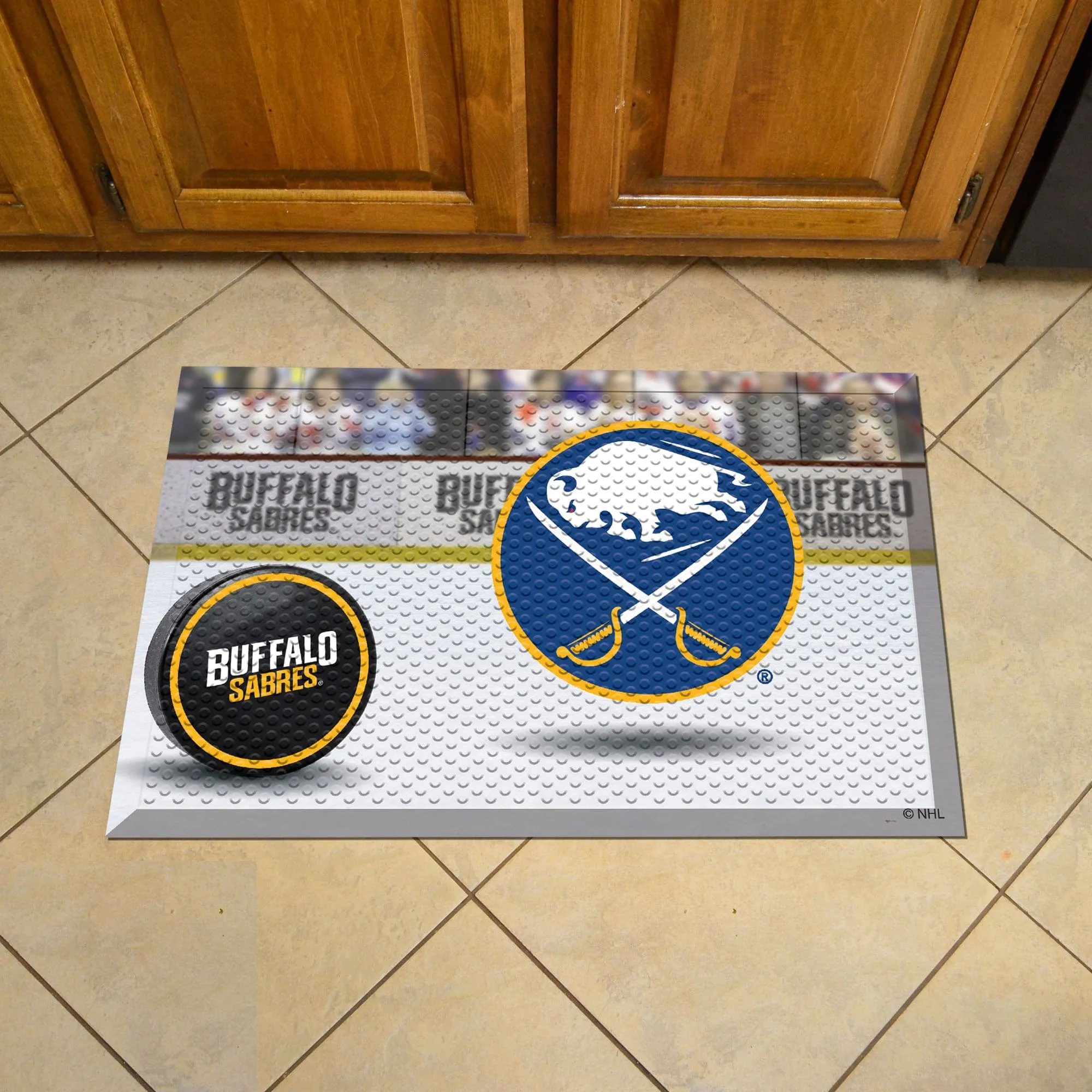 Buffalo Sabres Rubber Scraper Door Mat