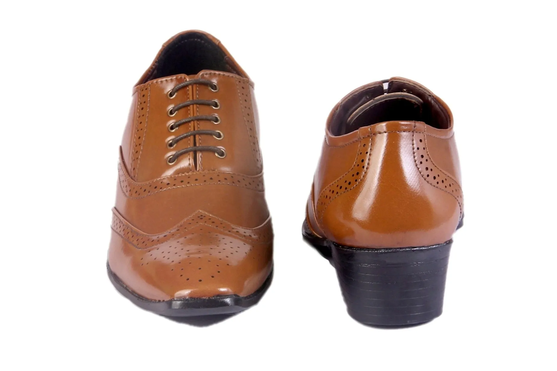 BXXY  Height Increasing Formal And Office Wear Brogue Shoes For Men