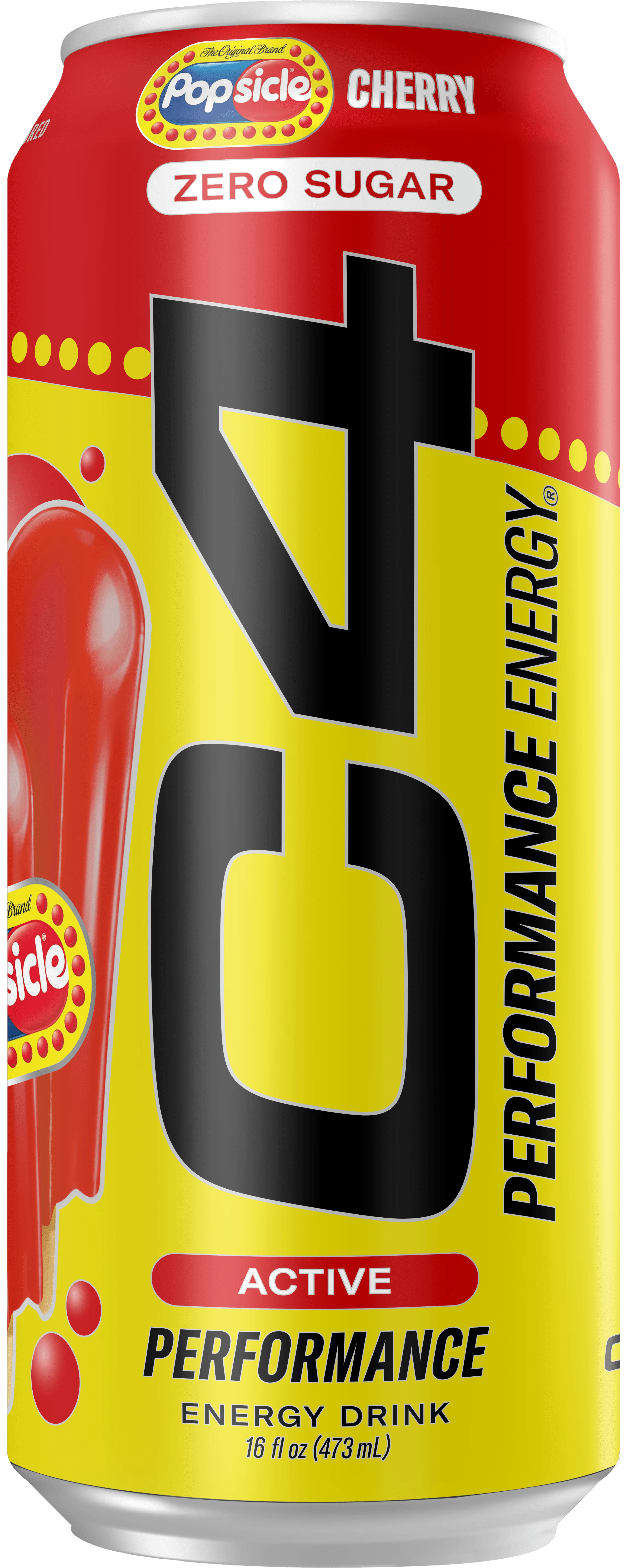 C4 Performance Energy Drink, Cherry Popsicle, 16 oz, Single Can