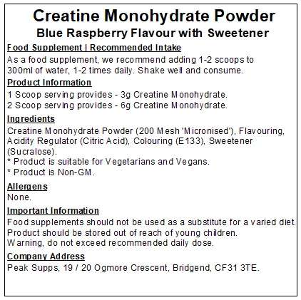 Creatine Monohydrate Powder