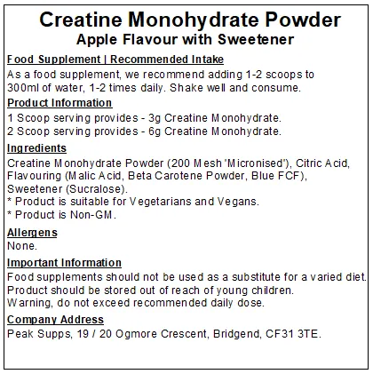 Creatine Monohydrate Powder