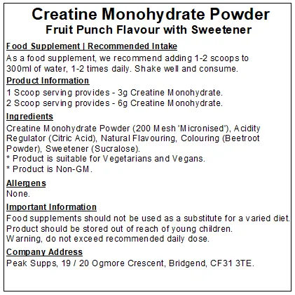 Creatine Monohydrate Powder