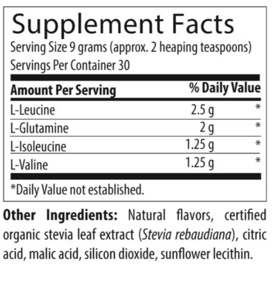 Designs for Health BCAA Powder with L-Glutamine