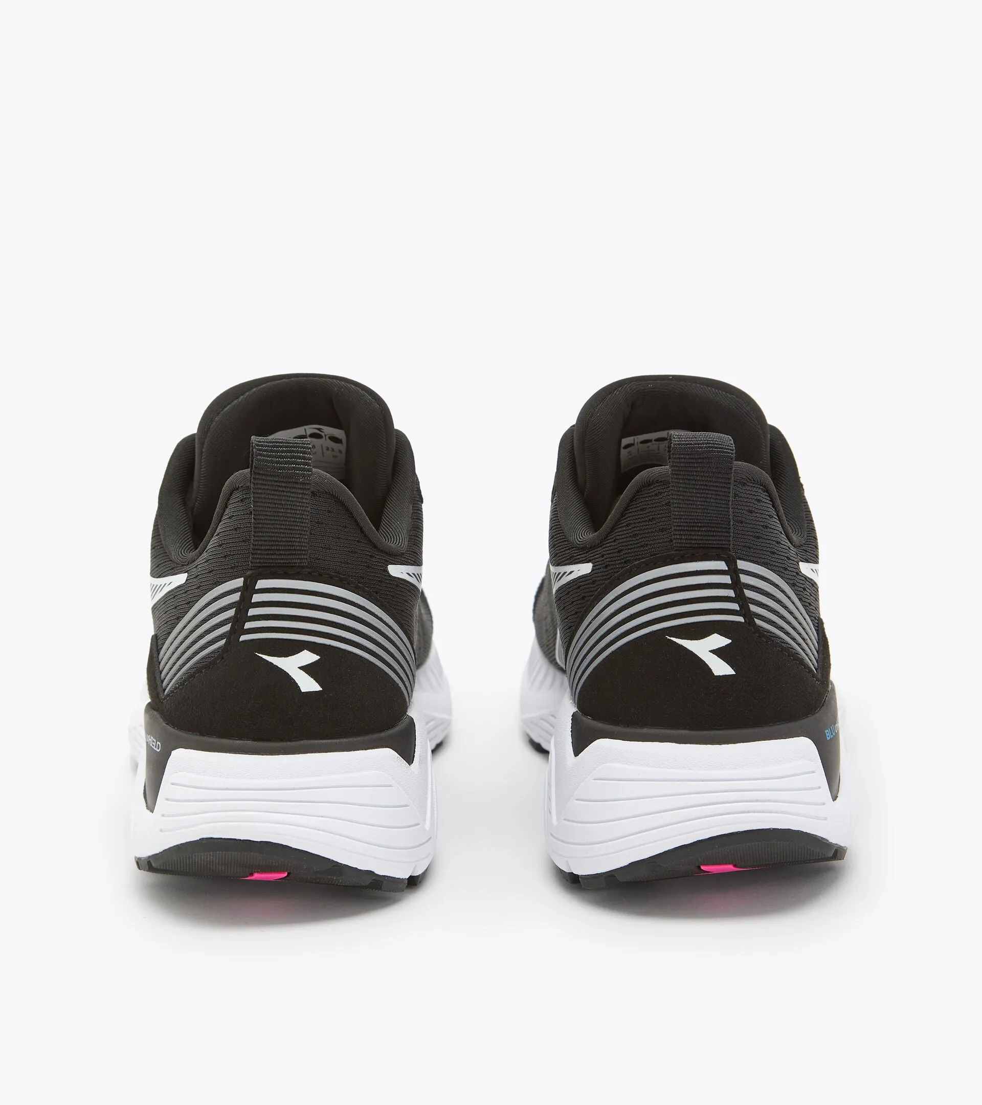 Diadora Womens Mythos Blushield Vigore 2-Black/White/Pink Fluo (101.179072-C5202)