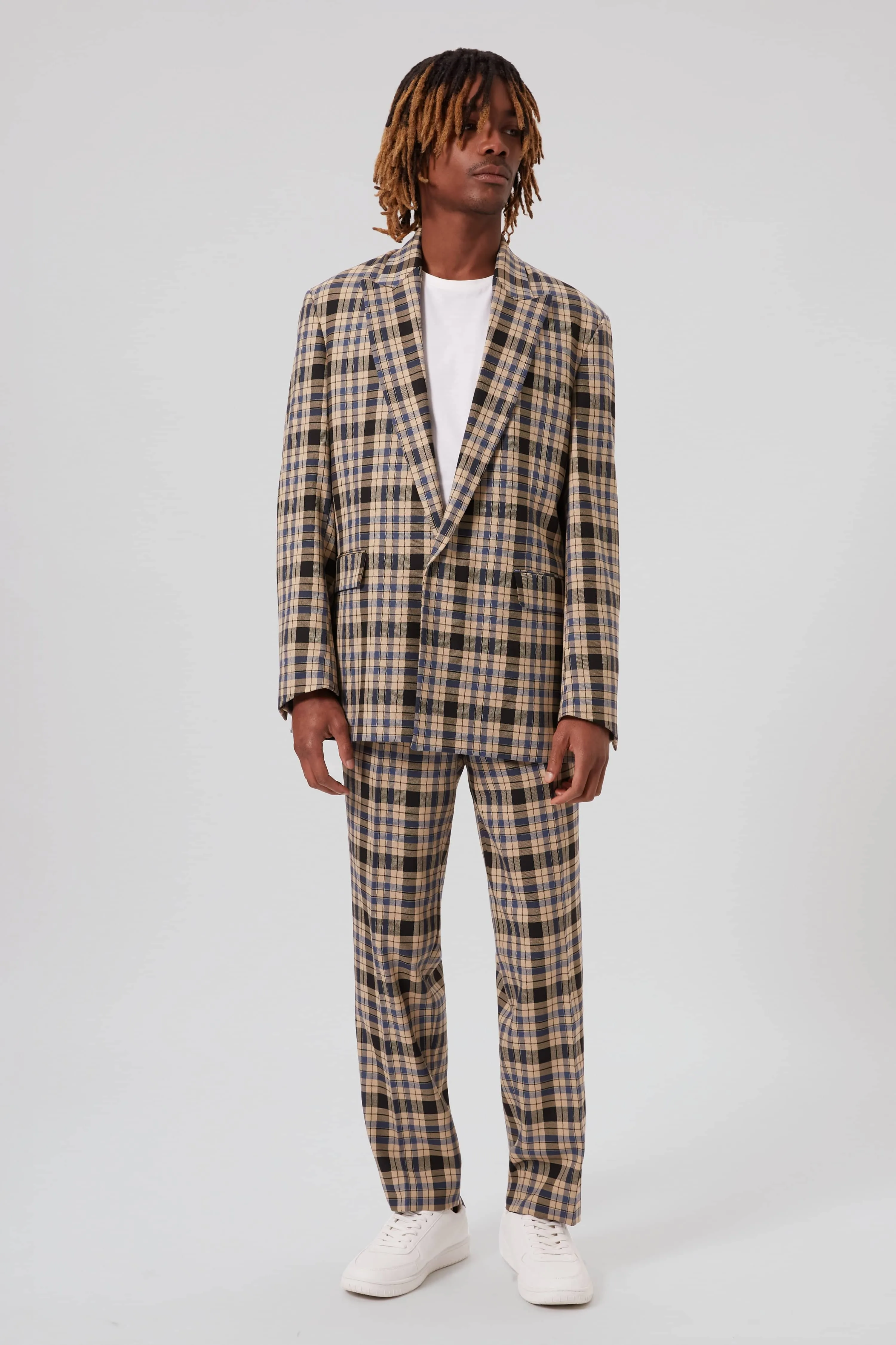 Digne Oversized Brown Check Suit - ARCHIVE