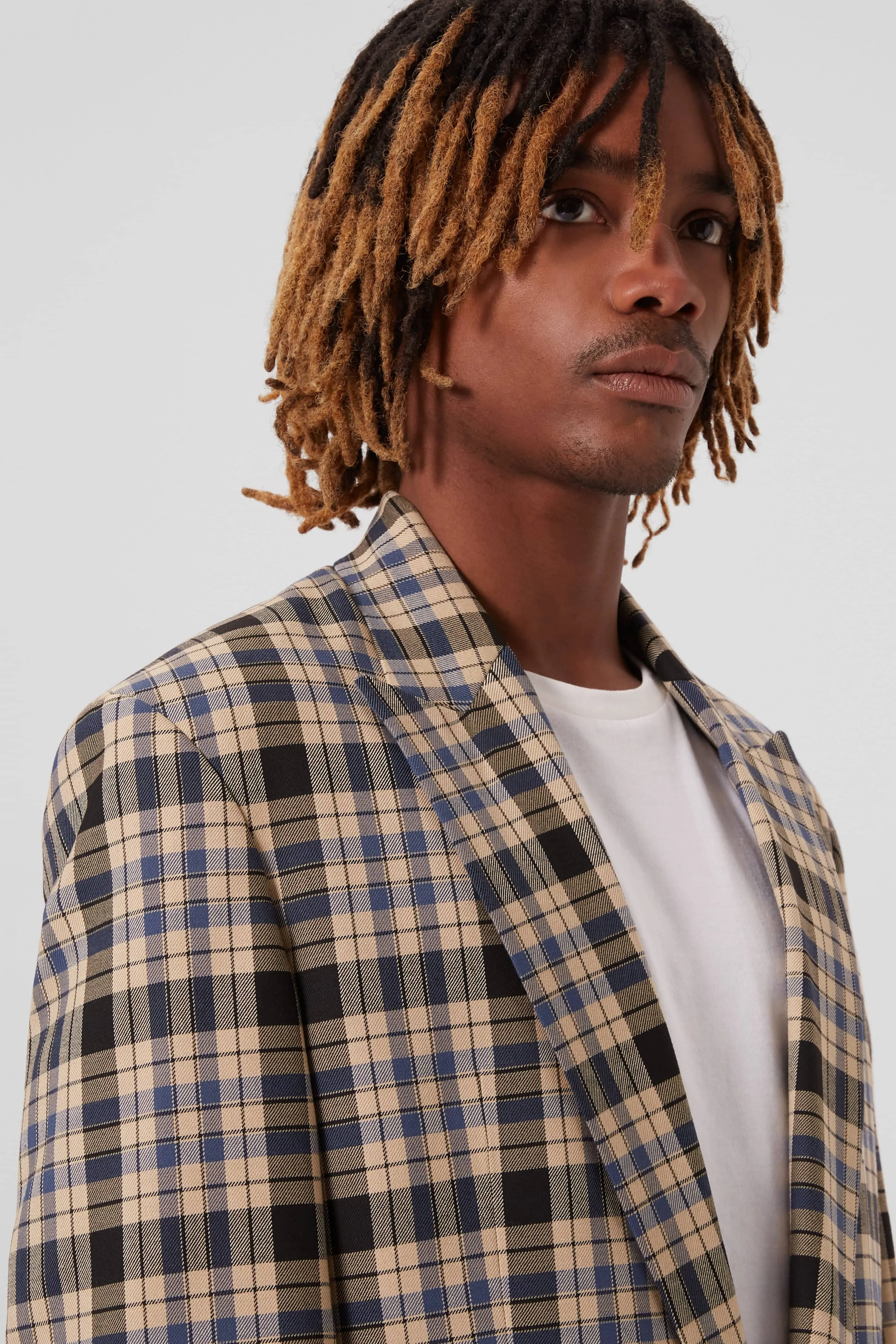 Digne Oversized Brown Check Suit - ARCHIVE