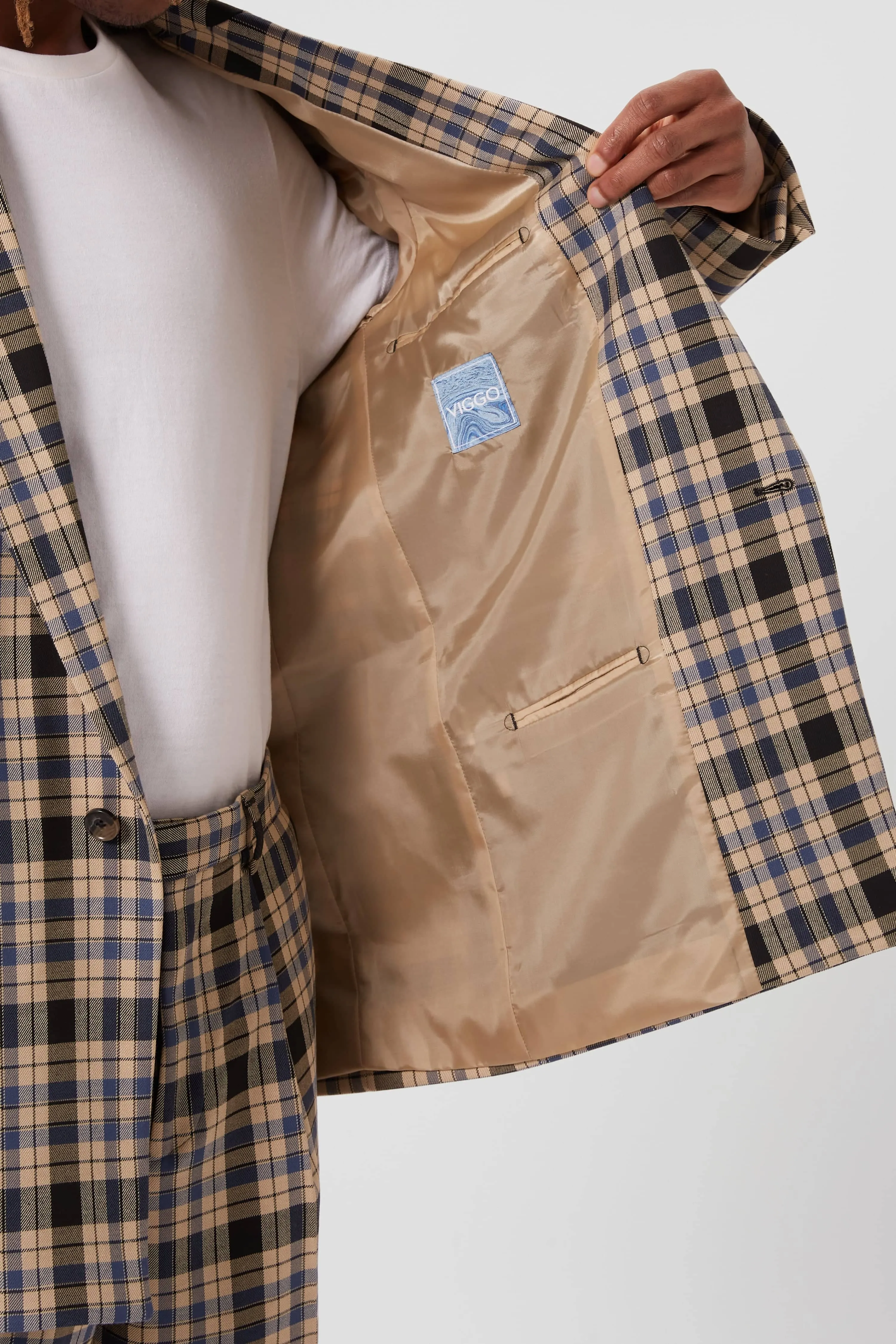 Digne Oversized Brown Check Suit - ARCHIVE