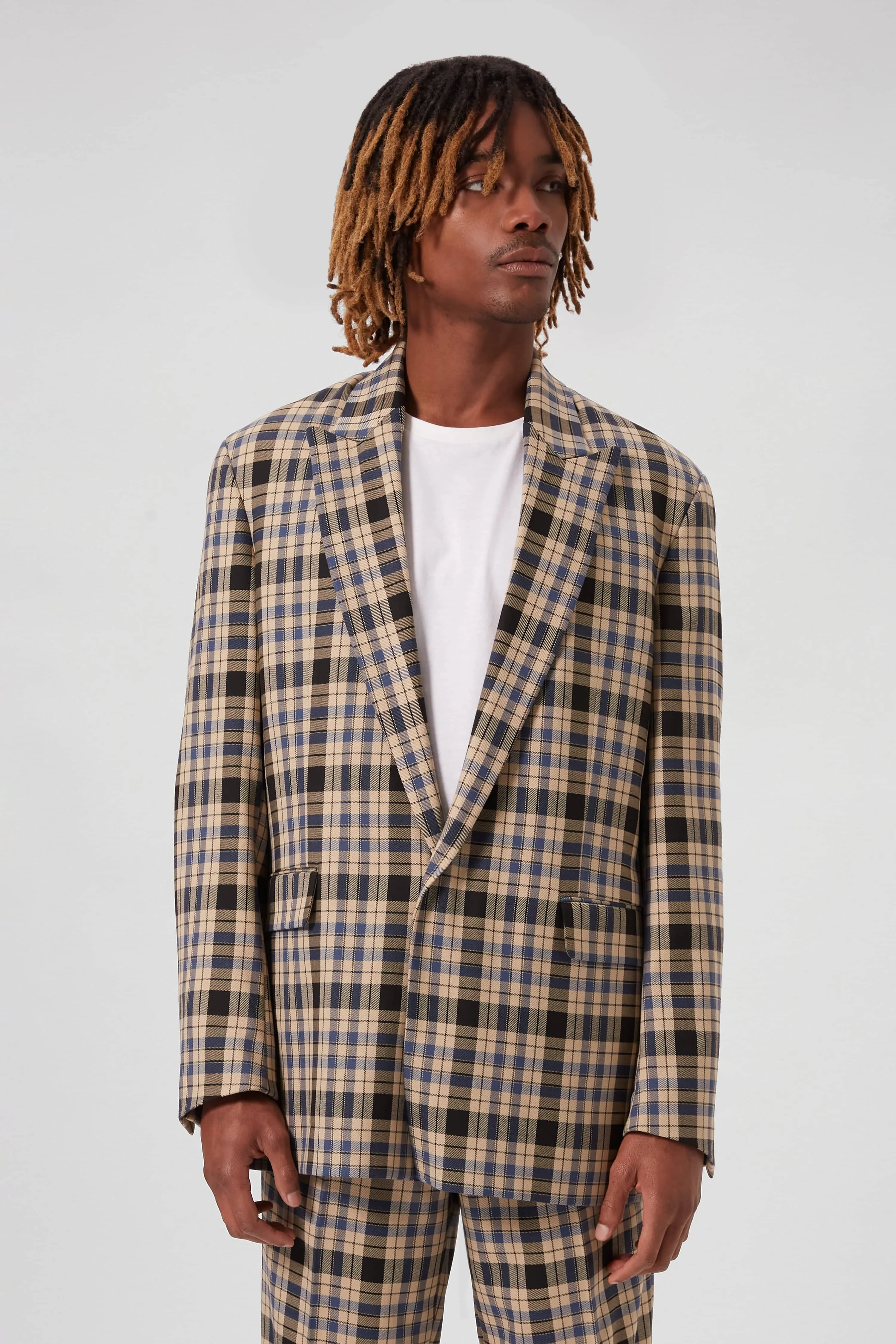 Digne Oversized Brown Check Suit - ARCHIVE