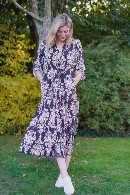 Ella and Cherry Vida Dress Navy