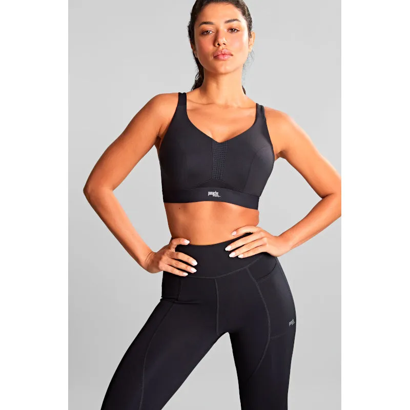 Endurance Non Padded Sports Bra Underwired Black - Panache