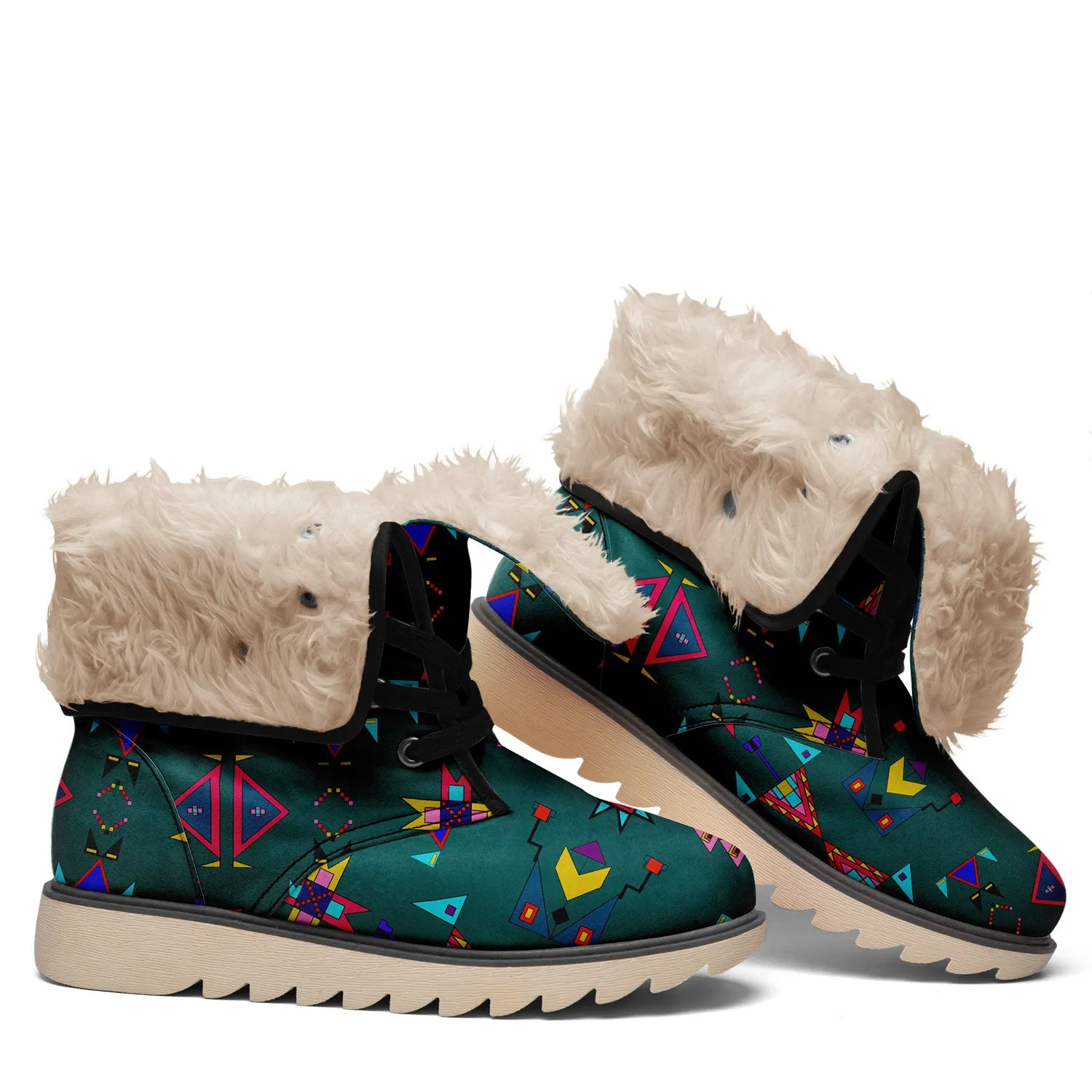 Enemy Territory Teal Polar Winter Boots