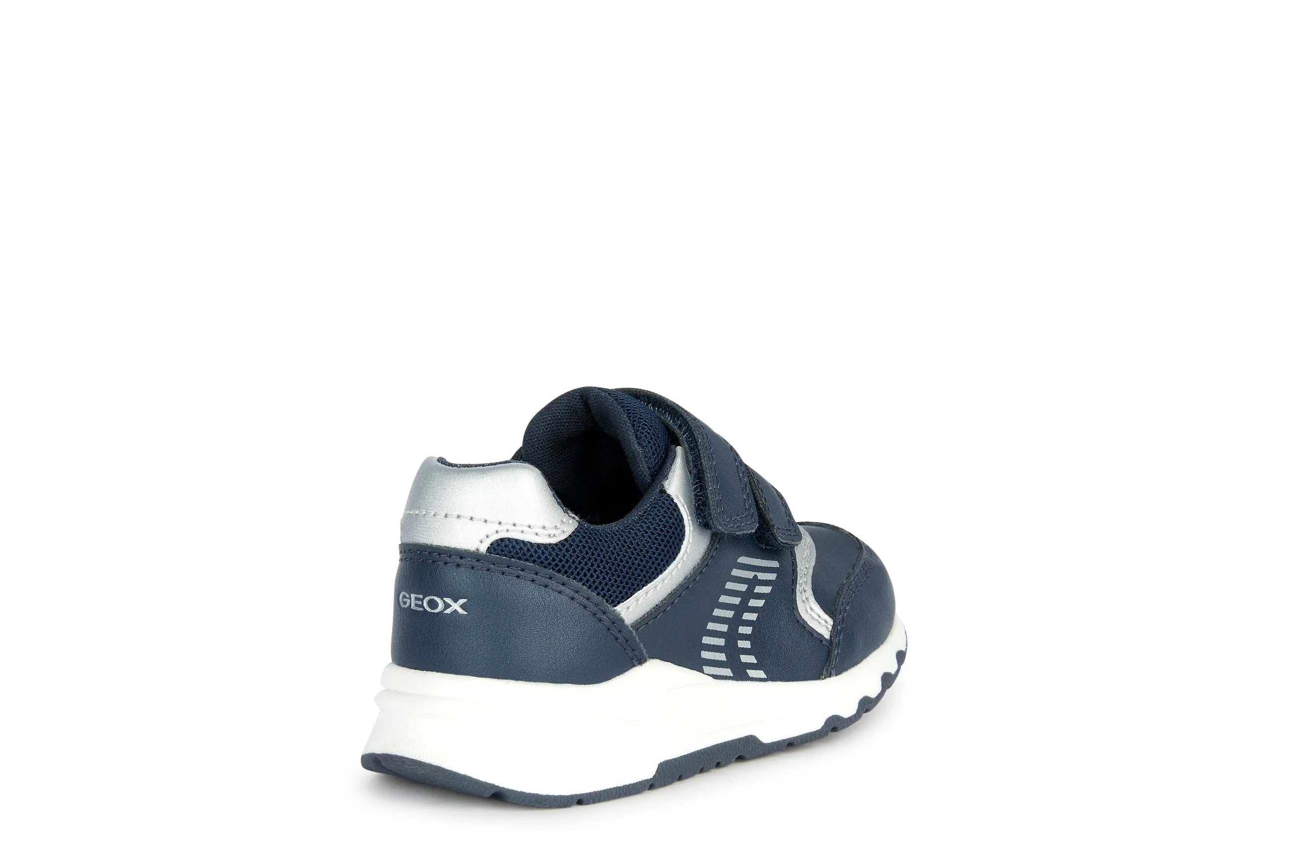 Geox Pyrip Boys Navy Silver Trainer