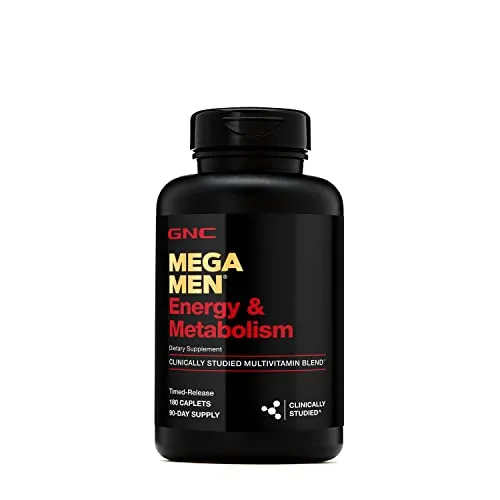 GNC Mega Men Energy and Metabolism Multivitamin 180 Caps