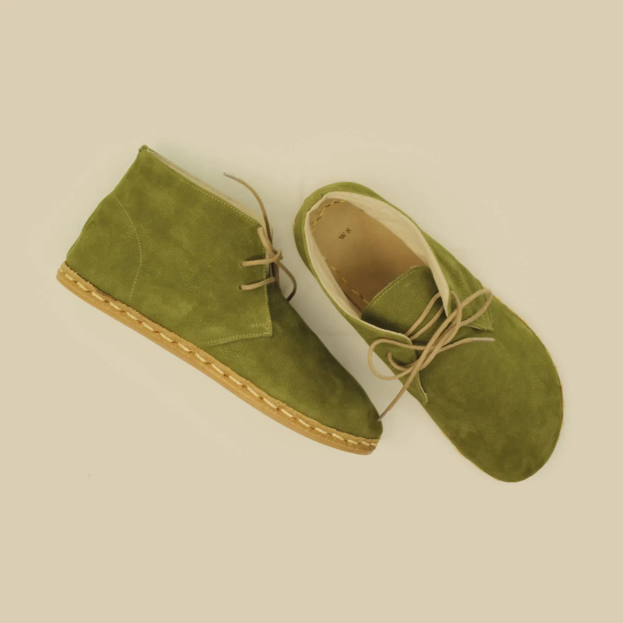 Green Oxford Boots Women's