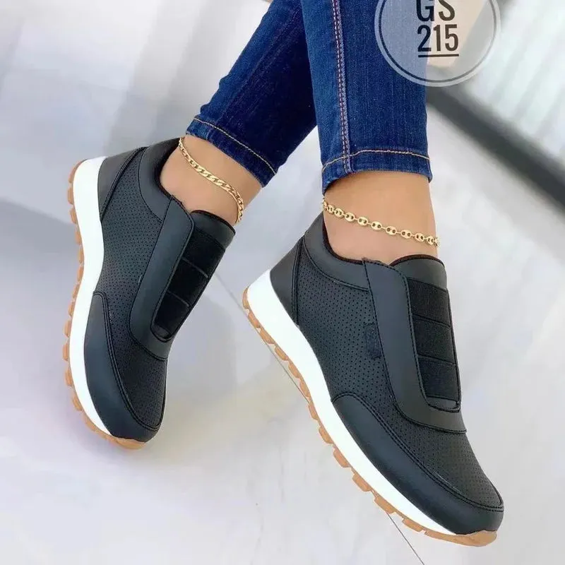 Hnzxzm 2024 Spring Shoes Non-slip Soft-soled Running Shoes Sports Shoes Comfortable Women's Vulcanized Shoes  Chaussure Femme