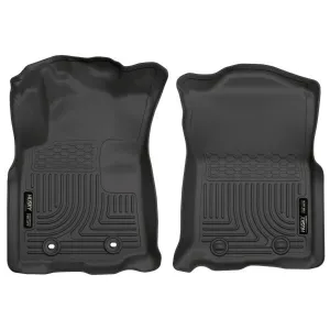 Husky Liners Weatherbeater Floor Liners Black - Front | 2023-2016 Toyota Tacoma