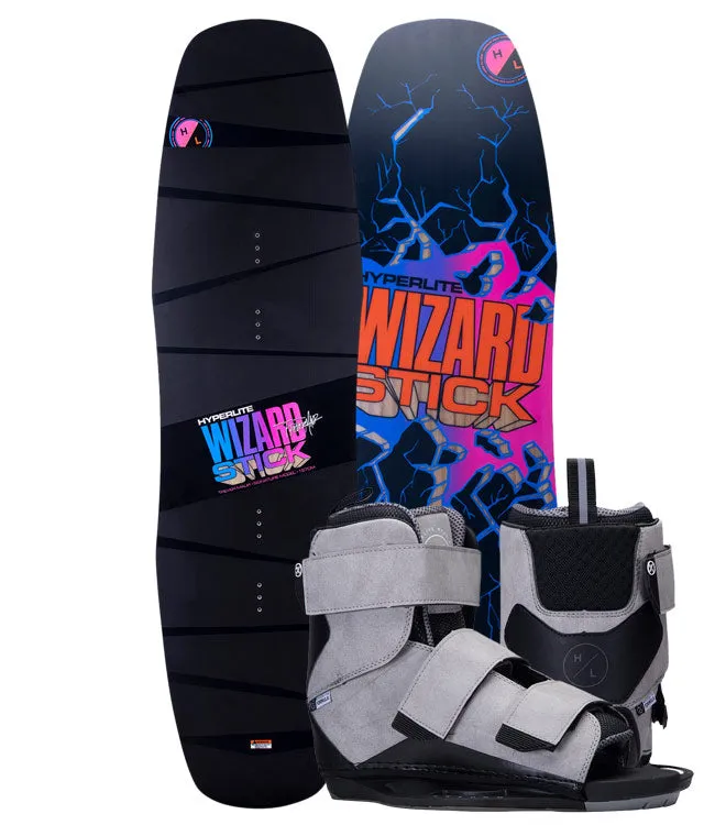 Hyperlite Wizardstick Cable Wakeboard Package with Formula Boots (2023)