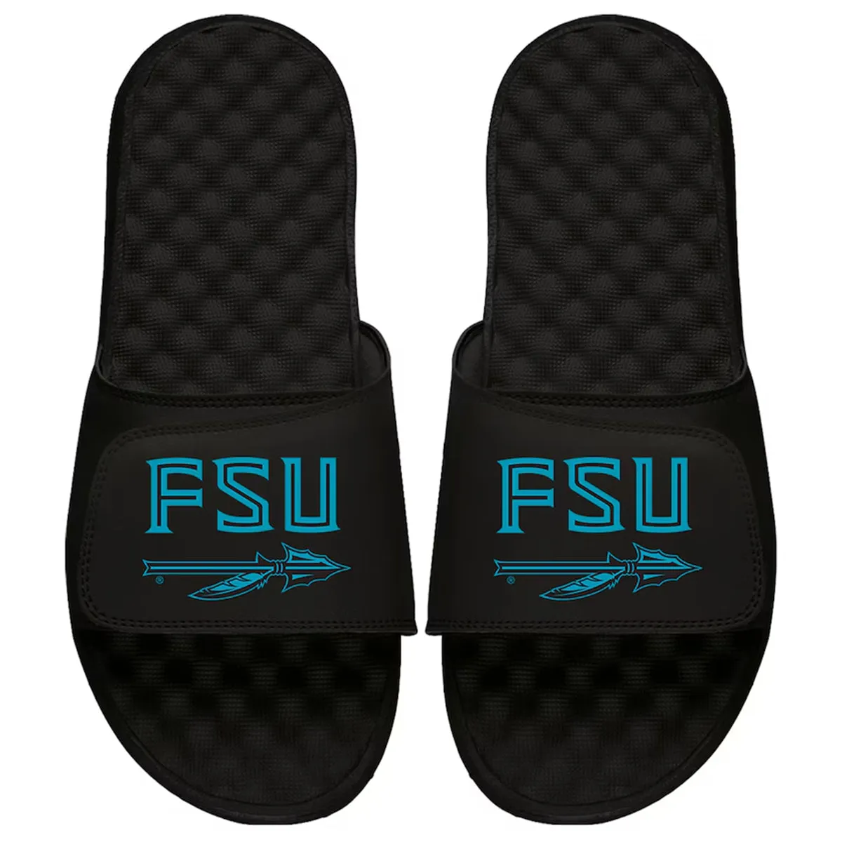 ISlide Adult Turquoise FSU Spear Slides - Black