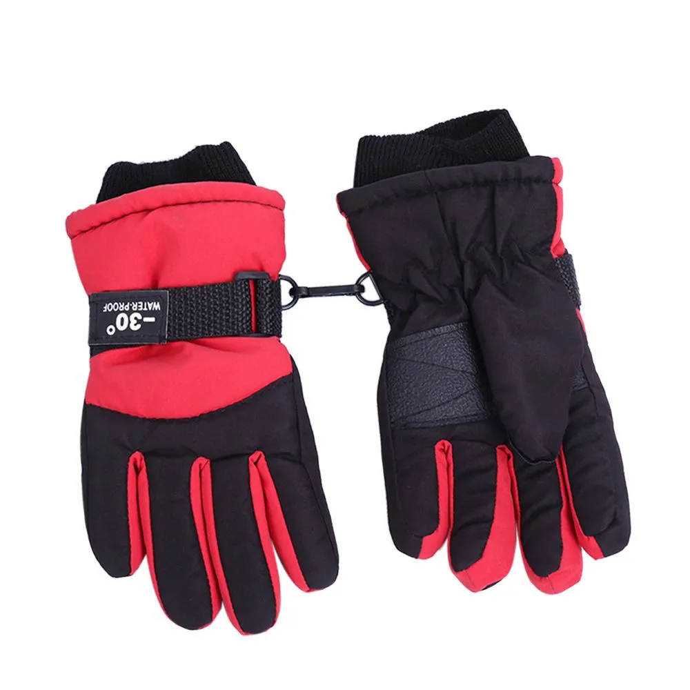 Kids' Winter Ski Gloves Thick Warm Mittens