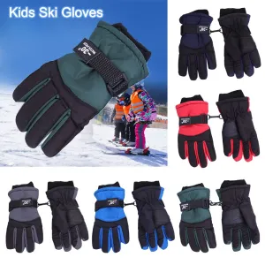 Kids' Winter Ski Gloves Thick Warm Mittens