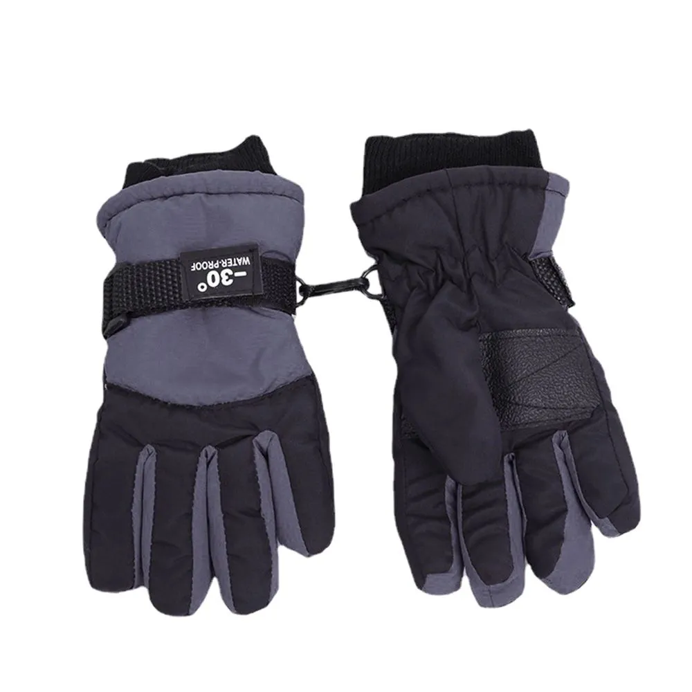 Kids' Winter Ski Gloves Thick Warm Mittens