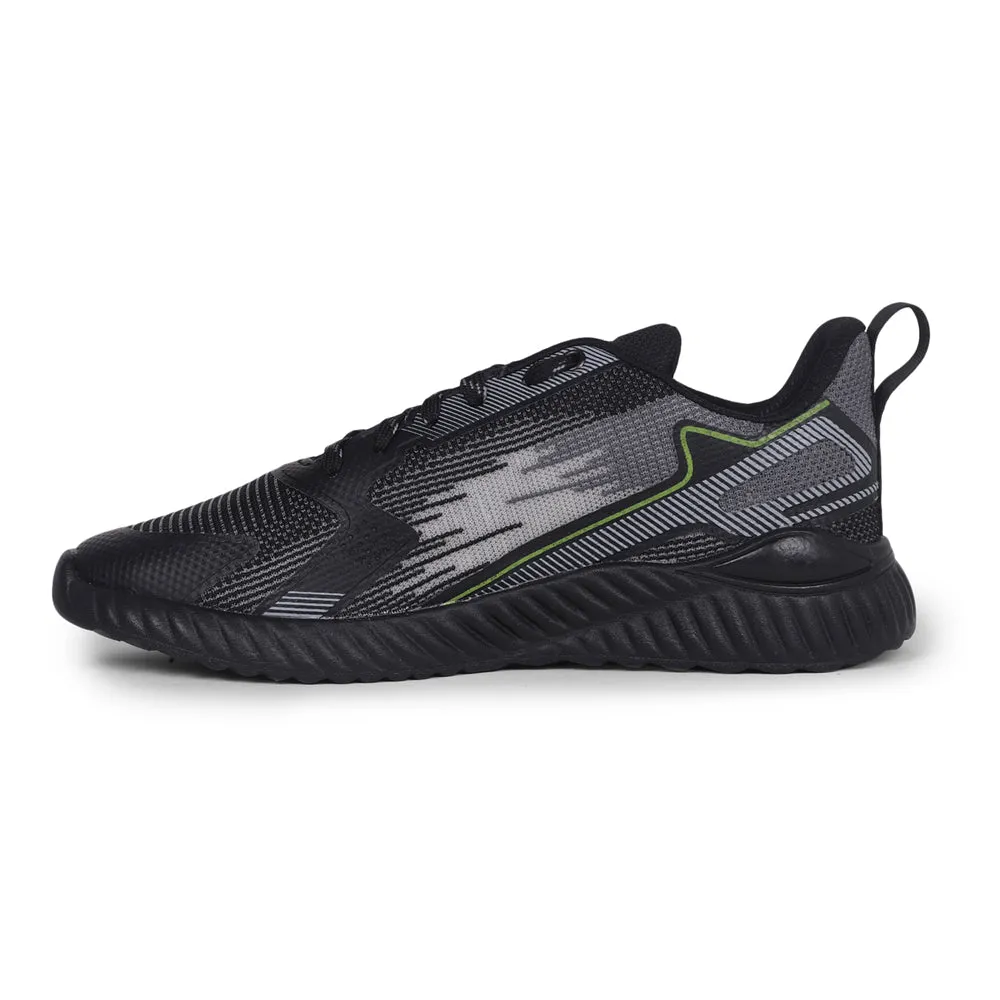 Leap7x By Liberty Men NITSOFT-1E Black Sports Lacing Shoes